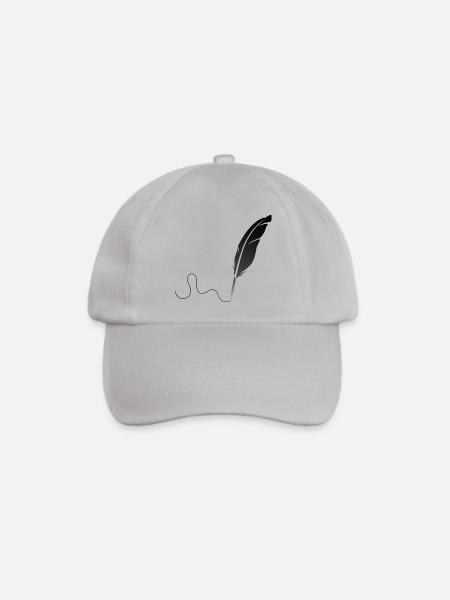 Feder - Baseballkappe - Grau