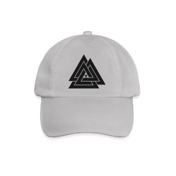 Valknut Wikinger Symbol - Baseballkappe - Grau - Vorne