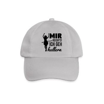 Mir reichts Ich geh hullern - Baseballkappe - Grau - Vorne