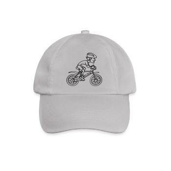 Fahrradfahrer - Baseballkappe - Grau - Vorne