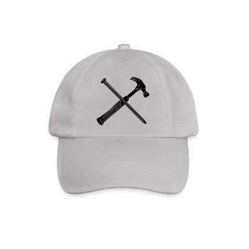 Hammer und Nagel - Baseballkappe - Grau - Vorne