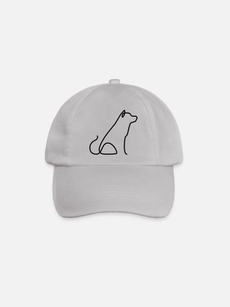 Shibu Inu - Baseballkappe - Grau
