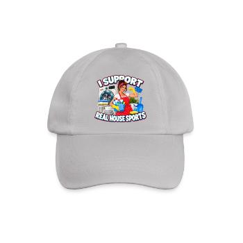 Real House Sports JGA Spruch - Baseballkappe - Grau - Vorne