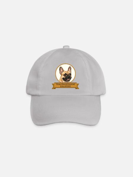Team Französische Bulldogge - Baseballkappe - Grau