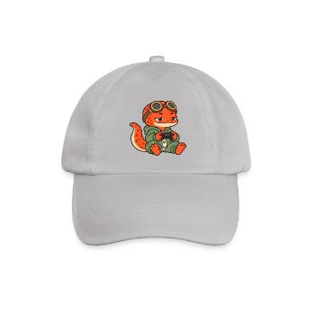 Schläfriger Gamer Salamander - Baseballkappe - Grau - Vorne