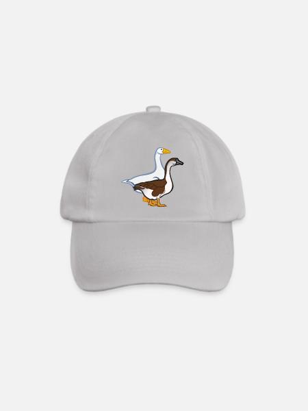 Gänse - Baseballkappe - Grau