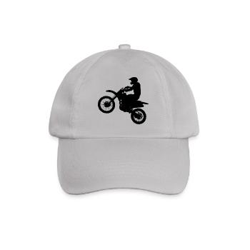 motocross motorcycles athlete sport motorrad5 - Baseballkappe - Grau - Vorne