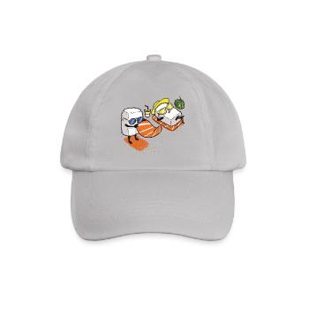 Sushi Strand lustig Fisch Geschenk Weihnachten - Baseballkappe - Grau - Vorne