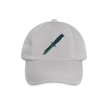Messer - Baseballkappe - Grau - Vorne