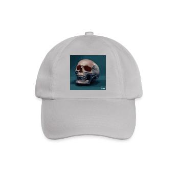 Skull - Baseballkappe - Grau - Vorne