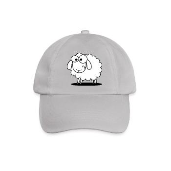 Witziges Schaf - Baseballkappe - Grau - Vorne