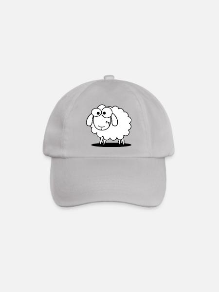 Witziges Schaf - Baseballkappe - Grau