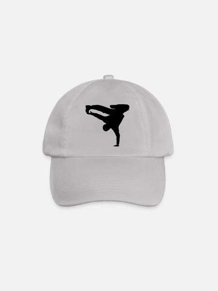 Breakdancer Silhouette - Baseballkappe - Grau