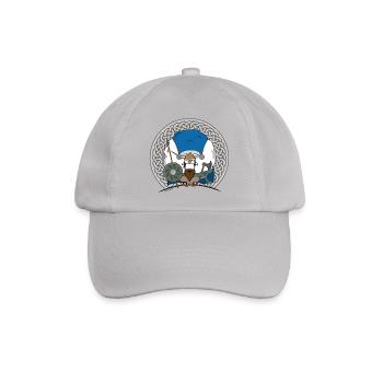 Sheep Marry Viking / Schaf Marry als Wikinger - Baseballkappe - Grau - Vorne