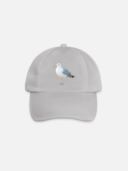 Möwe - Baseballkappe - Grau