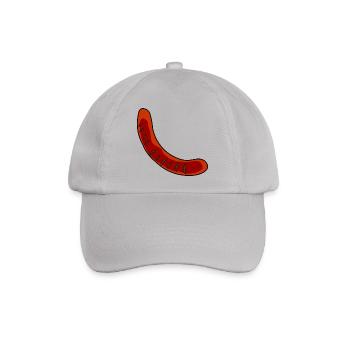 Wurst oder Bratwurst - Baseballkappe - Grau - Vorne