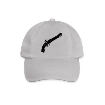 Piratenpistole - Baseballkappe - Grau - Vorne