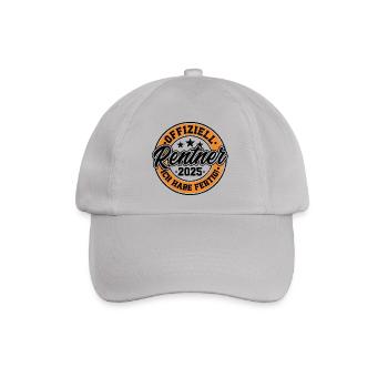 Rentner 2025 Ich habe fertig - Baseballkappe - Grau - Vorne
