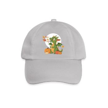 Kleiner Drachen Herbstszene - Baseballkappe - Grau - Vorne