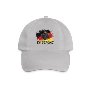 deutscher Adler Deutschlandfahne Bundesadler - Baseballkappe - Grau - Vorne