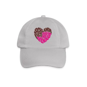 Schlamm ist das neue Pink - Baseballkappe - Grau - Vorne