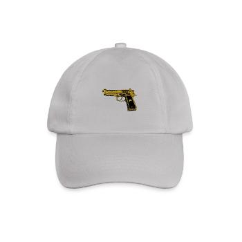 Golden Pistol - Goldene Pistole Waffenbesitzer - Baseballkappe - Grau - Vorne
