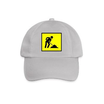 bauen handwerker mechaniker baustelle maurer176 - Baseballkappe - Grau - Vorne