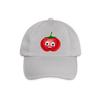 tomaten tomato tomatoes veggie gemuese vegetables4 - Baseballkappe - Grau - Vorne