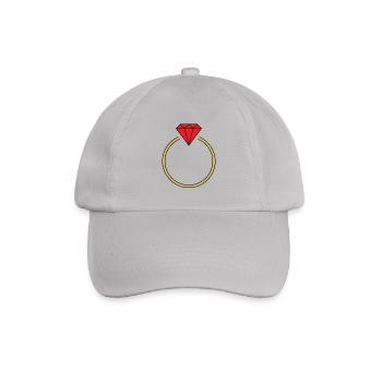 Diamantring - Baseballkappe - Grau - Vorne