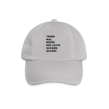 Trinkspruch - Baseballkappe - Grau - Vorne