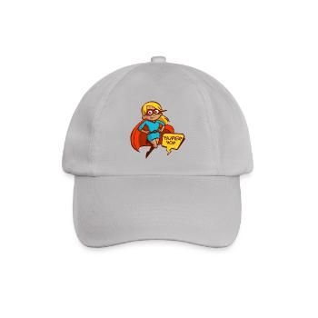 Supermama als Geschenk - Baseballkappe - Grau - Vorne