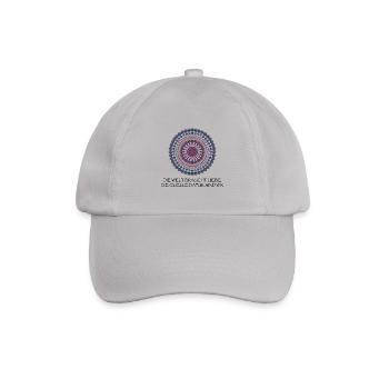 Mandala – Spirituelles Zitat - Baseballkappe - Grau - Vorne