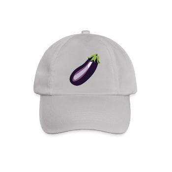 Aubergine - Baseballkappe - Grau - Vorne