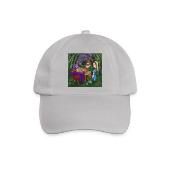 Alice im Wunderland Tee Pary - Baseballkappe - Grau - Vorne