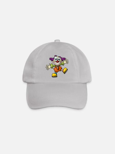 clown harlekin hofnarr kasper komiker narr witzbol - Baseballkappe - Grau