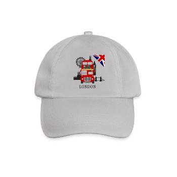 England, London, sightseeing, - Baseballkappe - Grau - Vorne