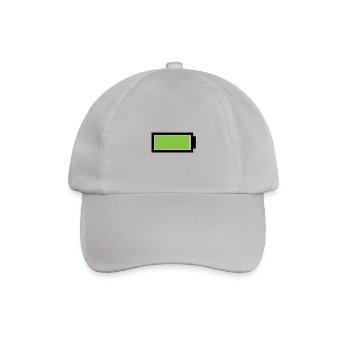 Full battery - Baseballkappe - Grau - Vorne