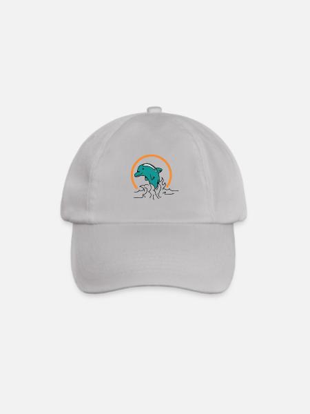 Delphin Geschenk Wasser Meer Wal Fisch Ozean Tier - Baseballkappe - Grau