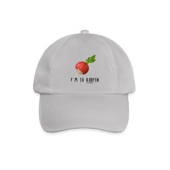 I am so Radish Rettich Wortwitz Geschenk Idee - Baseballkappe - Grau - Vorne