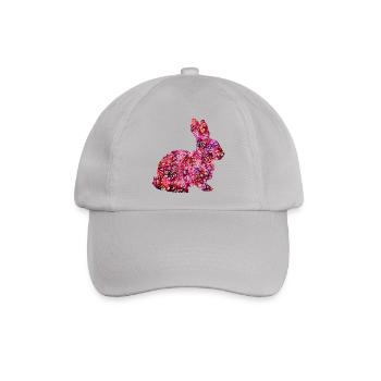 Ostern Hase Häschen Pink Geschenk Geschenkidee - Baseballkappe - Grau - Vorne