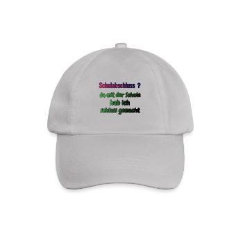 Schulabschluss ? - Baseballkappe - Grau - Vorne