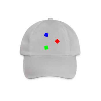 Abstrakte Kunst - Farbenvolles Rechteck Design - Baseballkappe - Grau - Vorne