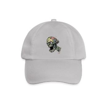 Zombie in einer Zombieapokalypse - Baseballkappe - Grau - Vorne