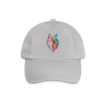 Cosmic Wolf - Baseballkappe - Grau - Vorne