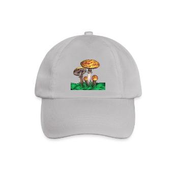Magic Mushroom - Baseballkappe - Grau - Vorne