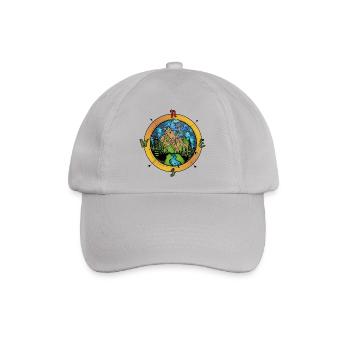 Kompass und Natur Compass - Baseballkappe - Grau - Vorne