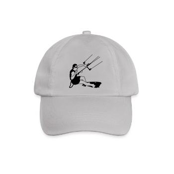 Kitesurfing - Baseballkappe - Grau - Vorne
