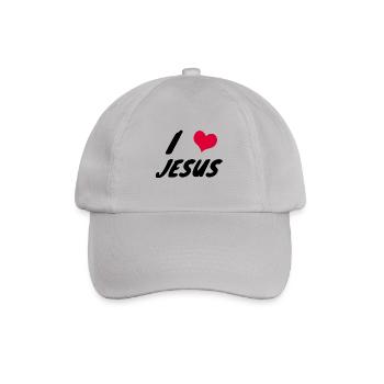 i love jesus - Baseballkappe - Grau - Vorne
