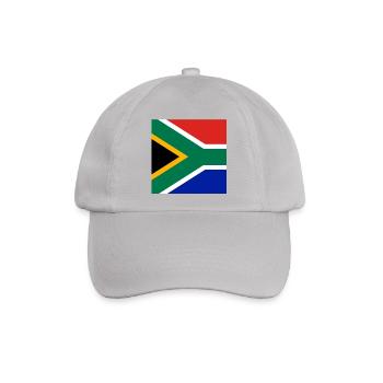 Südafrika Flagge - Baseballkappe - Grau - Vorne