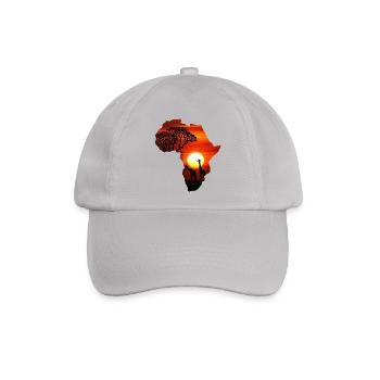 Kontinent Afrika Safari - Baseballkappe - Grau - Vorne